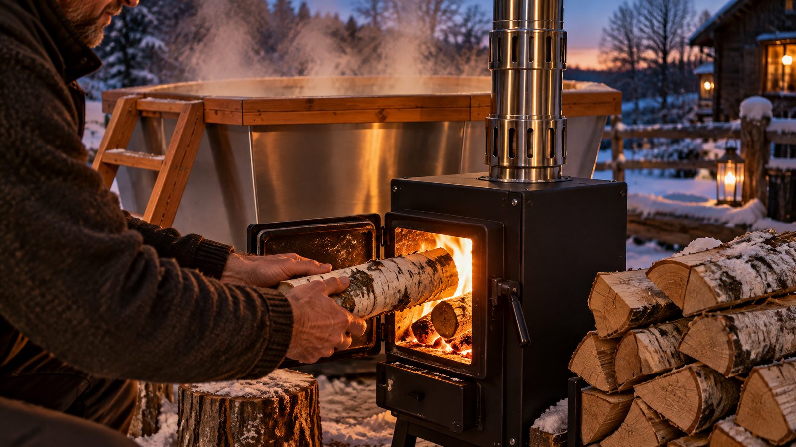 Живой огонь — растопка боковой печи
